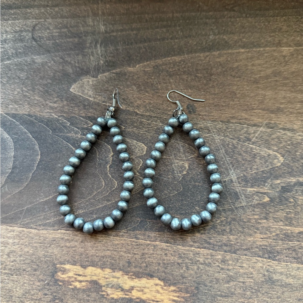 Faux Navajo pearl earrings